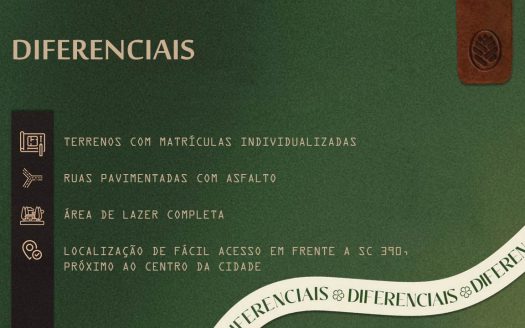 Belíssimo Condomínio c/lotes frente para SC 390 – Bom Jardim da Serra