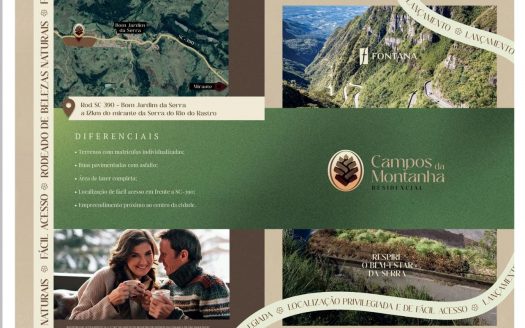 Belíssimo Condomínio c/lotes frente para SC 390 – Bom Jardim da Serra